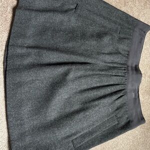 🌟🌟 J. Crew Women's Grey Wool Skirt w/ Grosgrain waist & side pockets